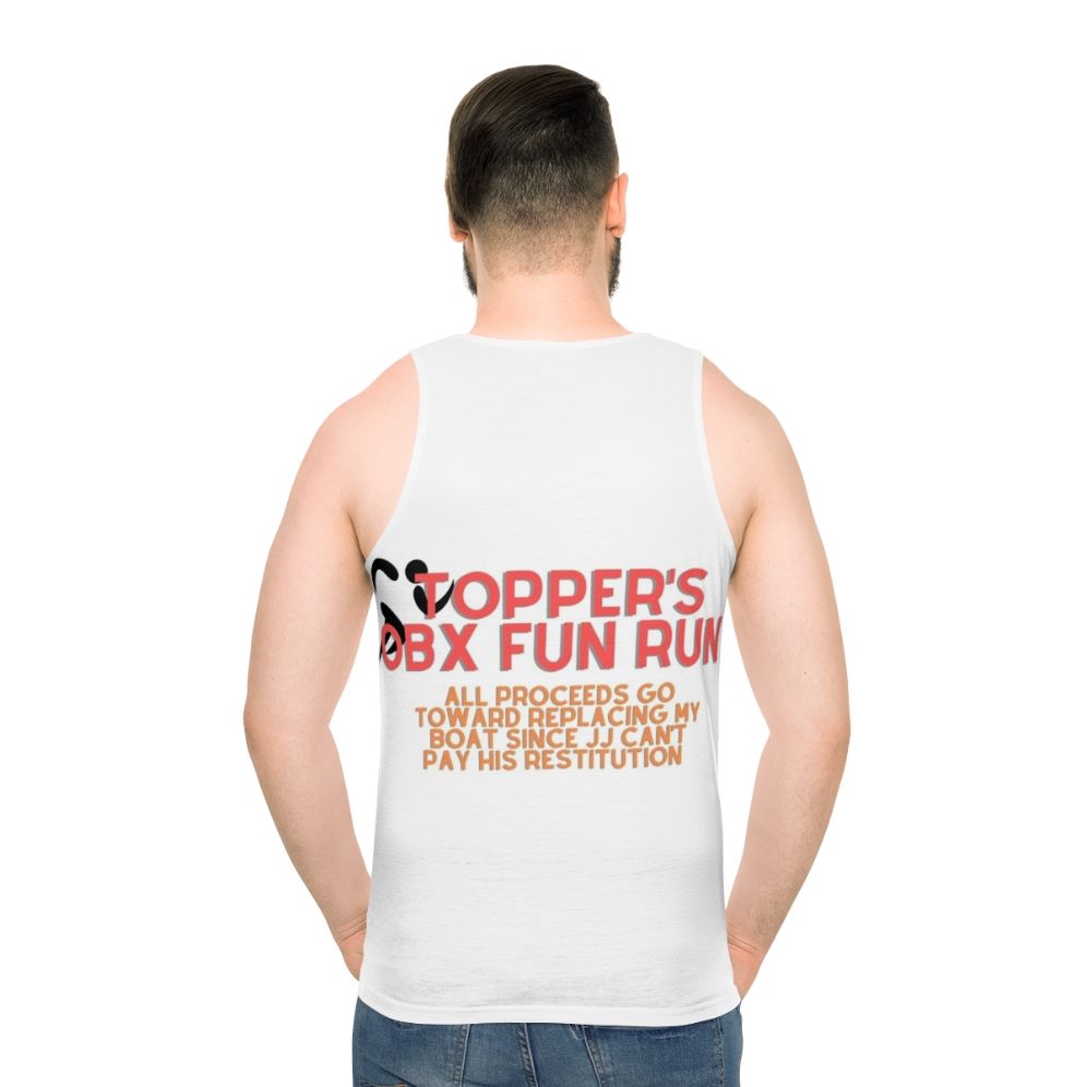 Topper's OBX Fun Run Unisex Tank Top - men back