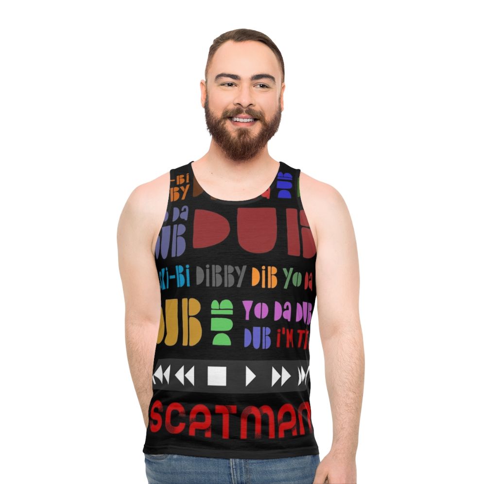 Scatman John inspired lyric unisex tank top - men