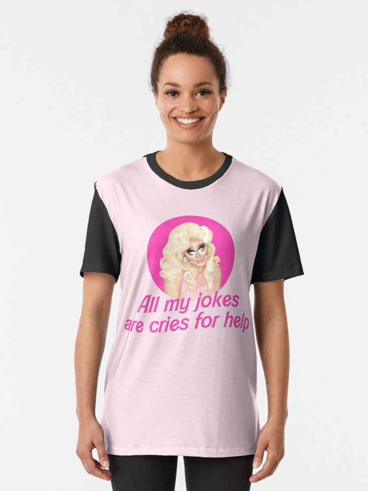 Trixie Mattel Graphic T-Shirt with RuPaul's Drag Race theme - Women