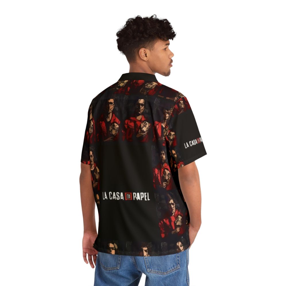 Money Heist La Casa de Papel Hawaiian Shirt Fan Art - People Back