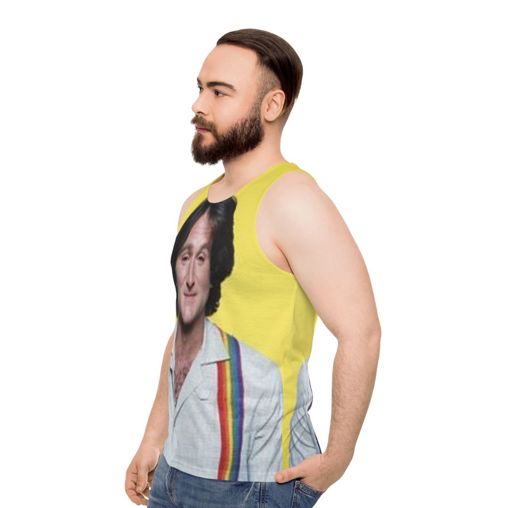 Robin Williams Unisex Tank Top - men side