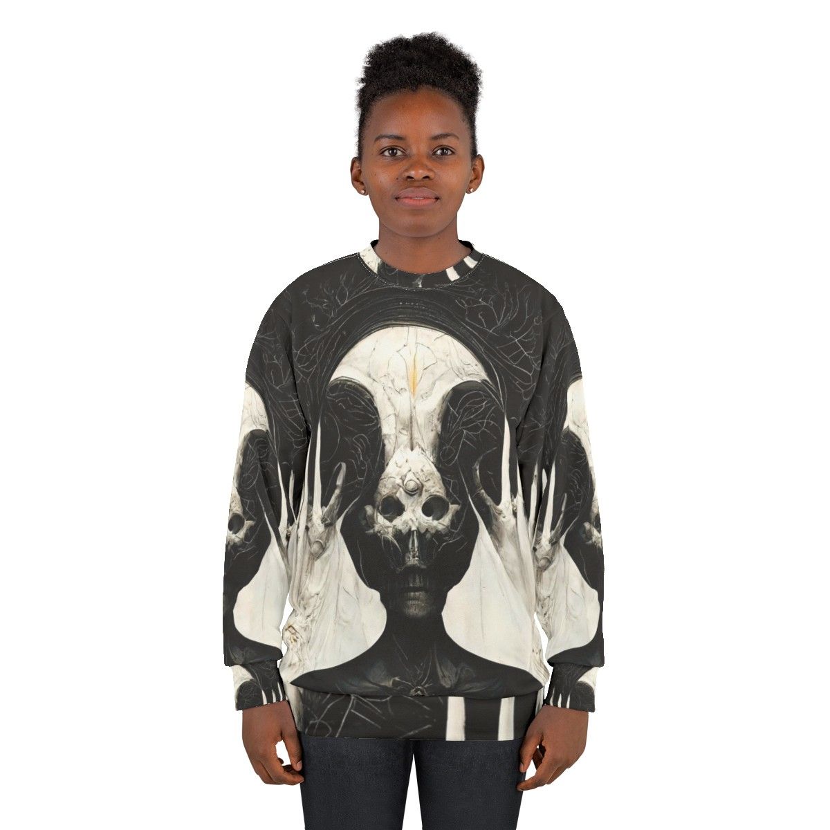 HR Giger Necronomicon Midjourney AI Art Sweatshirt - women