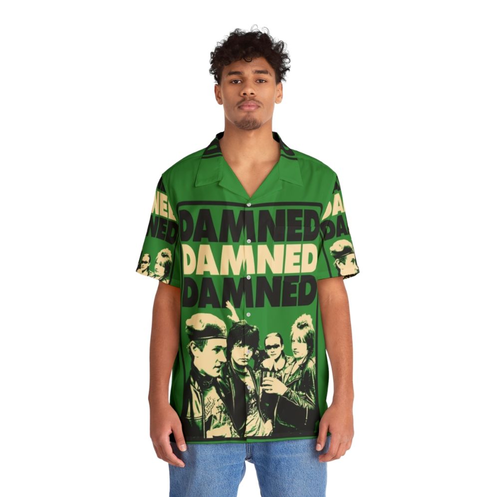 The Damned Hawaiian Shirt 2 - Punk Rock Inspired Hawaiian Shirt - People Front