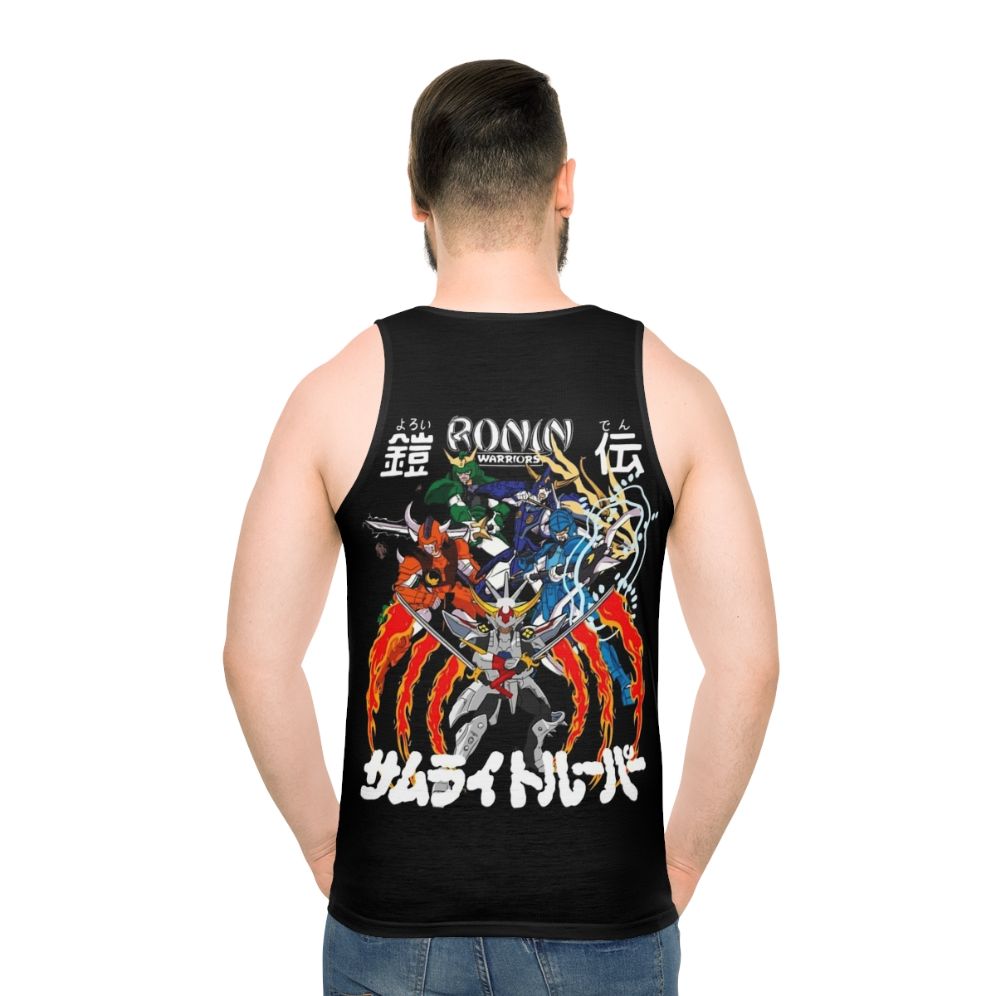 Ronin Warriors anime unisex tank top - men back