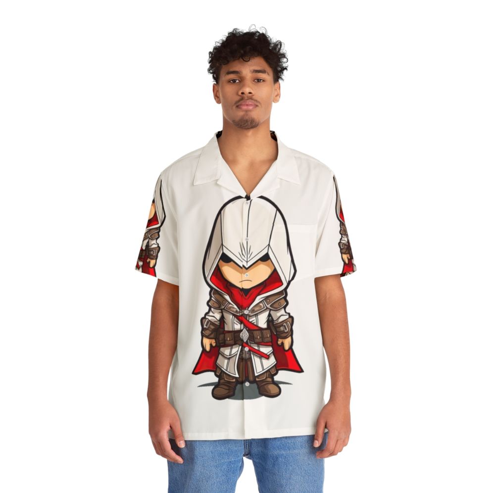 Chibi Assassin's Creed Hawaiian Shirt - People Front