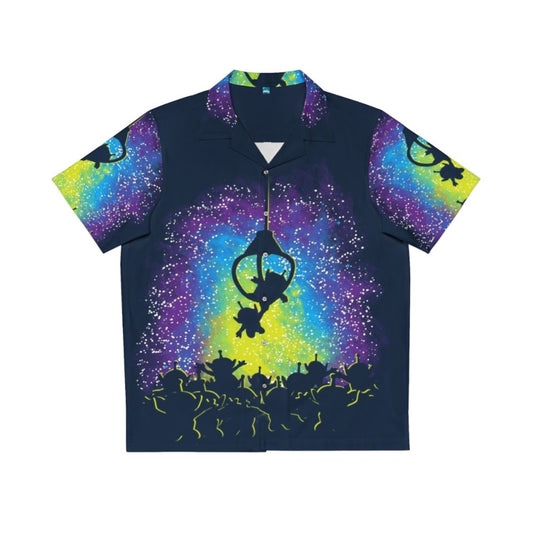 Vibrant Master Hawaiian Shirt featuring UFOs and space elements