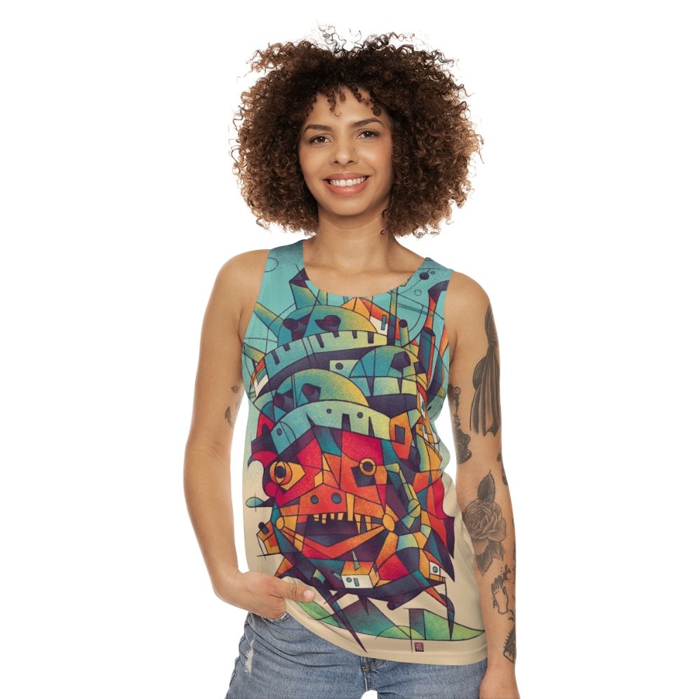 Howl's Moving Castle Anime Inspired Unisex Tank Top - women