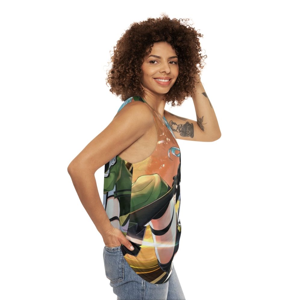 Sinon Anime Inspired Unisex Tank Top - women side