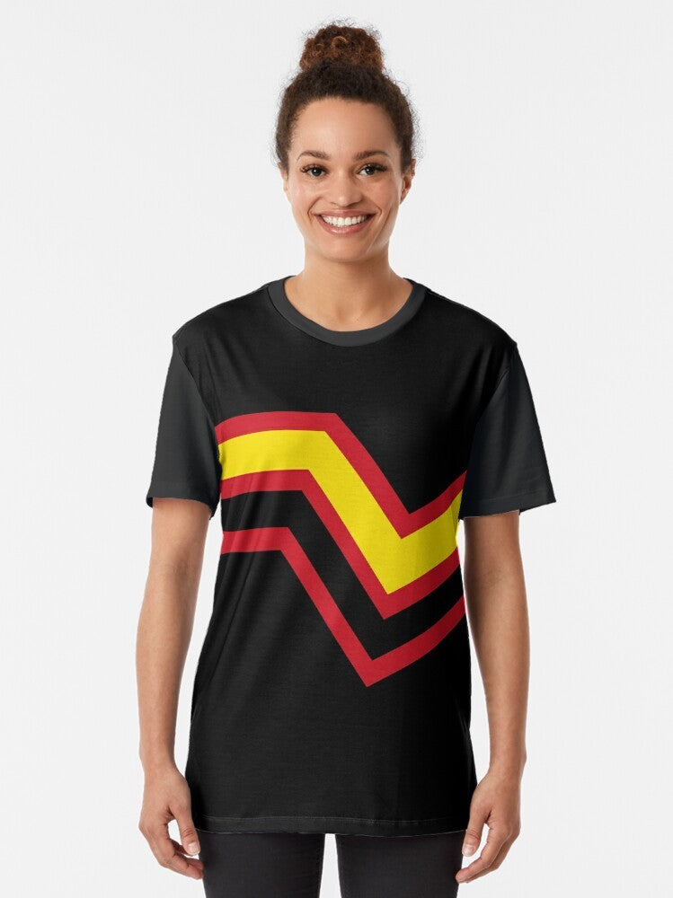 Rubber Pride Flag Graphic T-Shirt for Fetish and Kink Lovers - Women