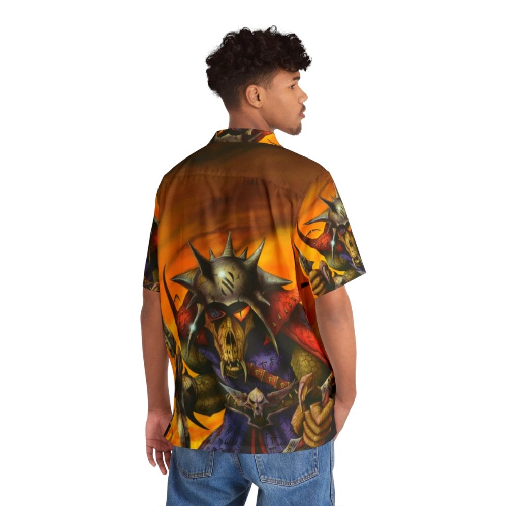 "No Means Of Escape" Heavy Metal Hawaiian Shirt featuring album cover art - People Back