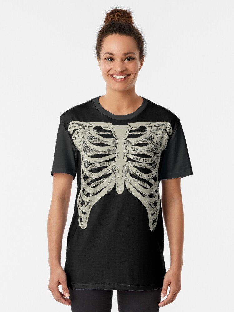 Ribcage graphic t-shirt from The Locked Tomb series - Women