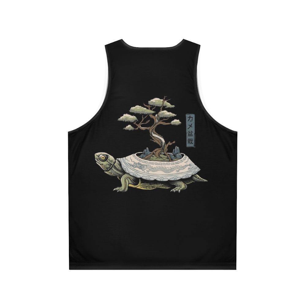 Kame unisex tank top with a turtle design - Back