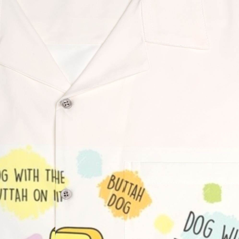 Butter Dog Hawaiian Shirt for Dogs - Detail