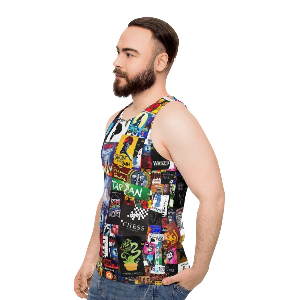 Musicals Collage Unisex Tank Top - men side