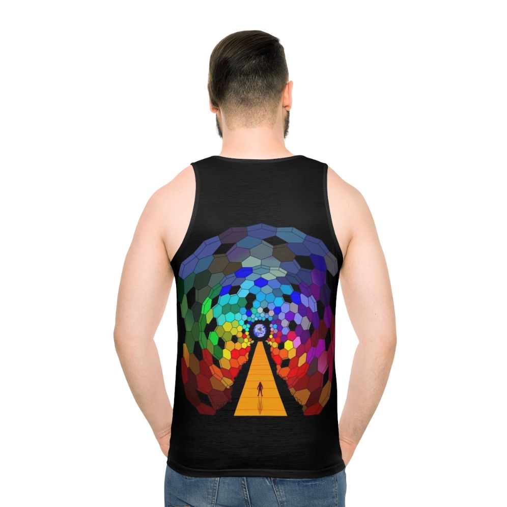 Resistance Unisex Tank Top 2 with Muse Alternative Album Cover Design - men back