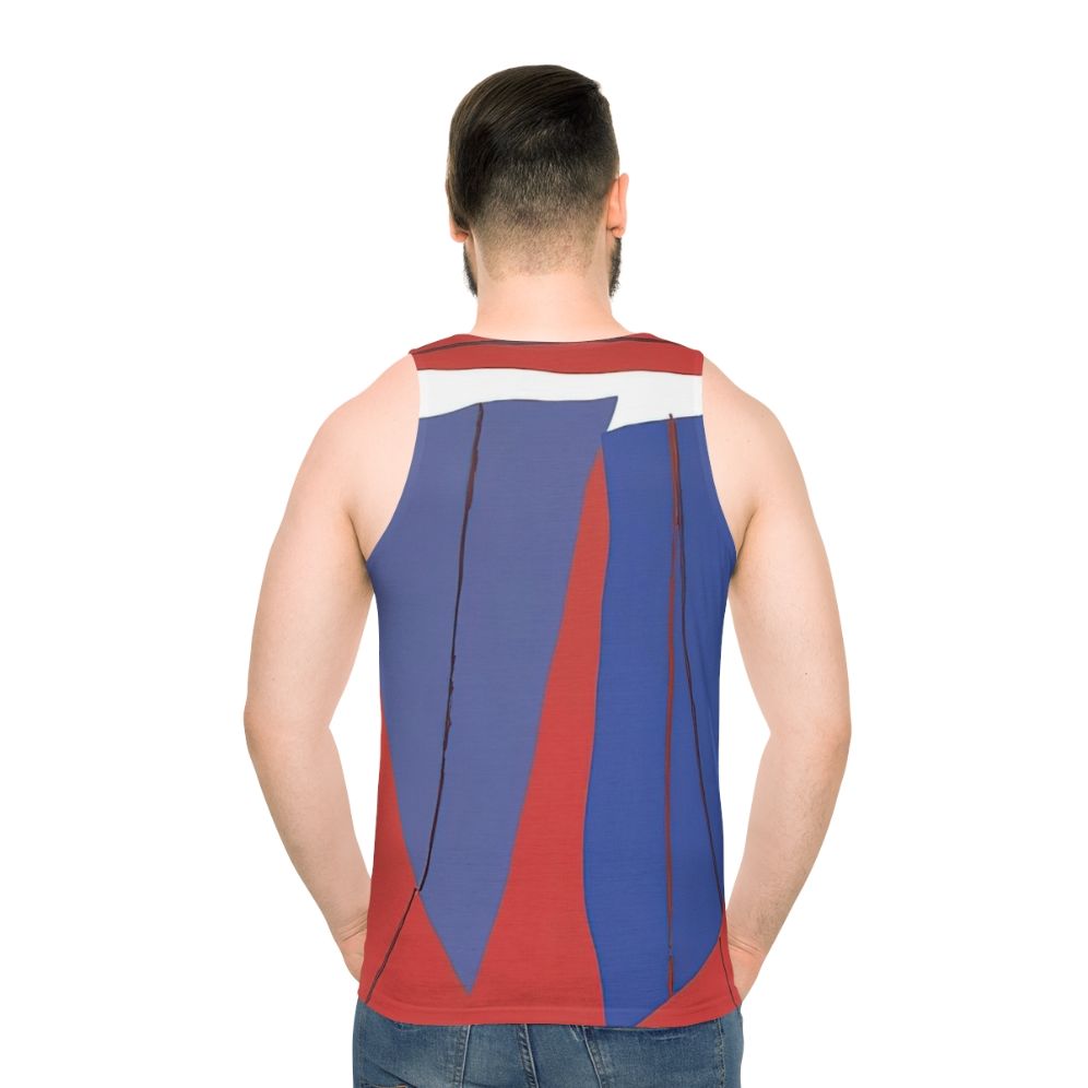 Abstract Art Unisex Tank Top featuring Ray Parker Artwork - men back