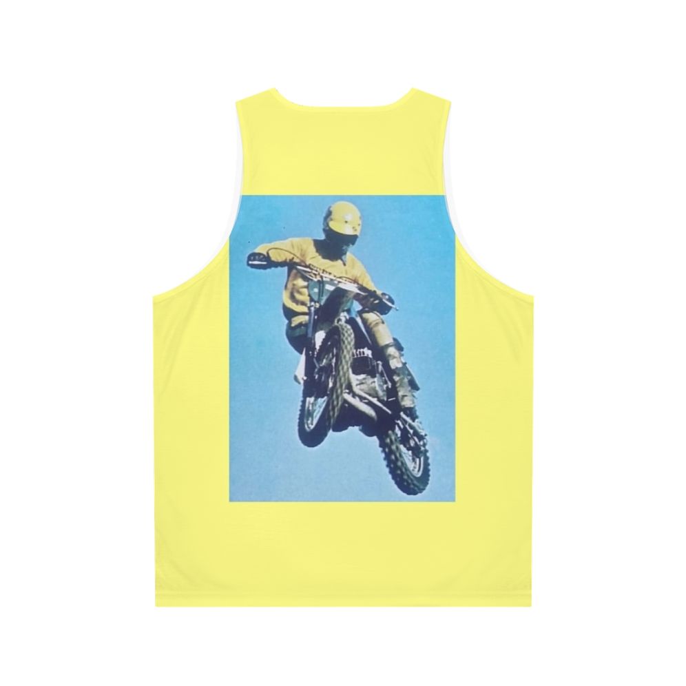 Vintage Motocross Unisex Tank Top - Back