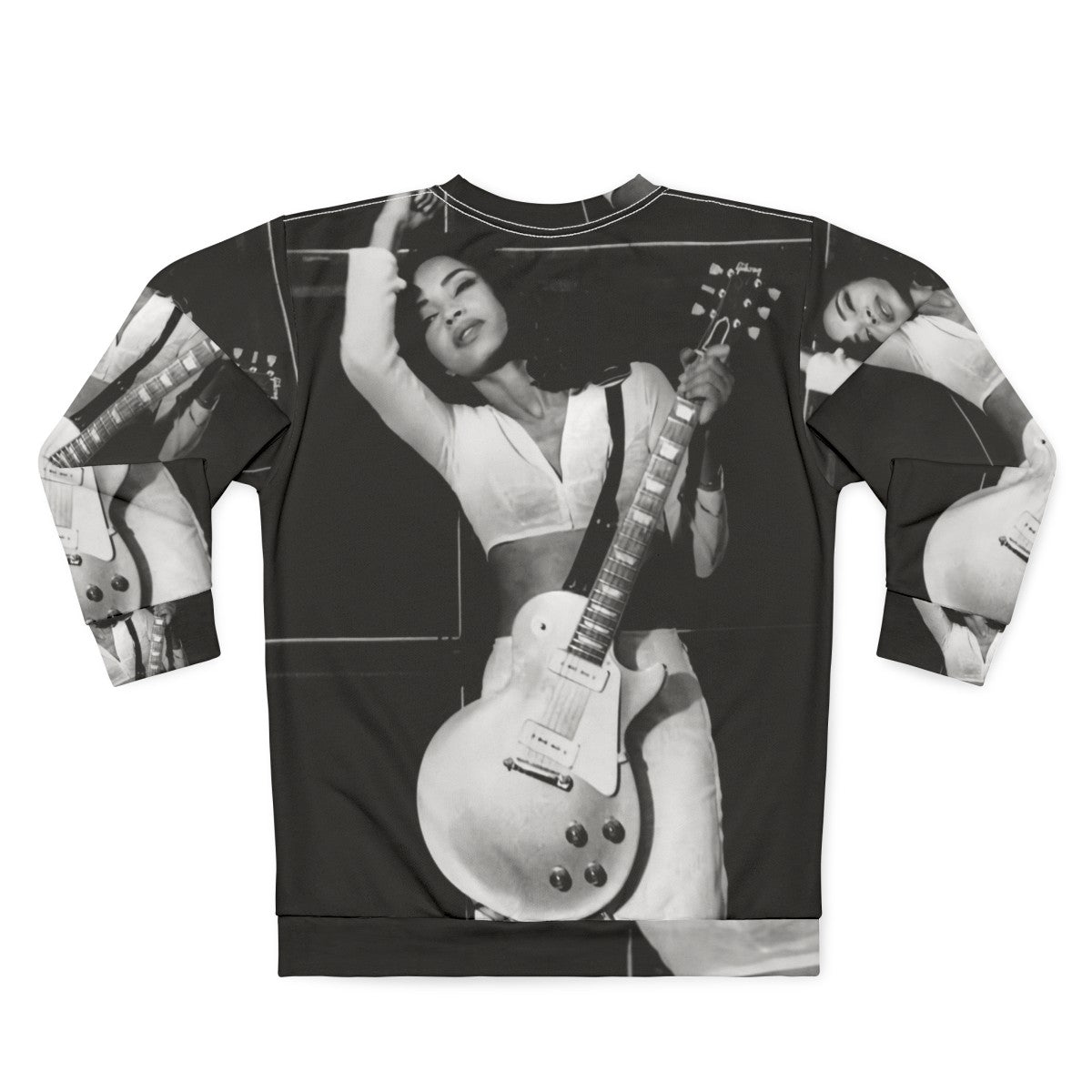 Sade inspired guitar aesthetic sweatshirt - Back