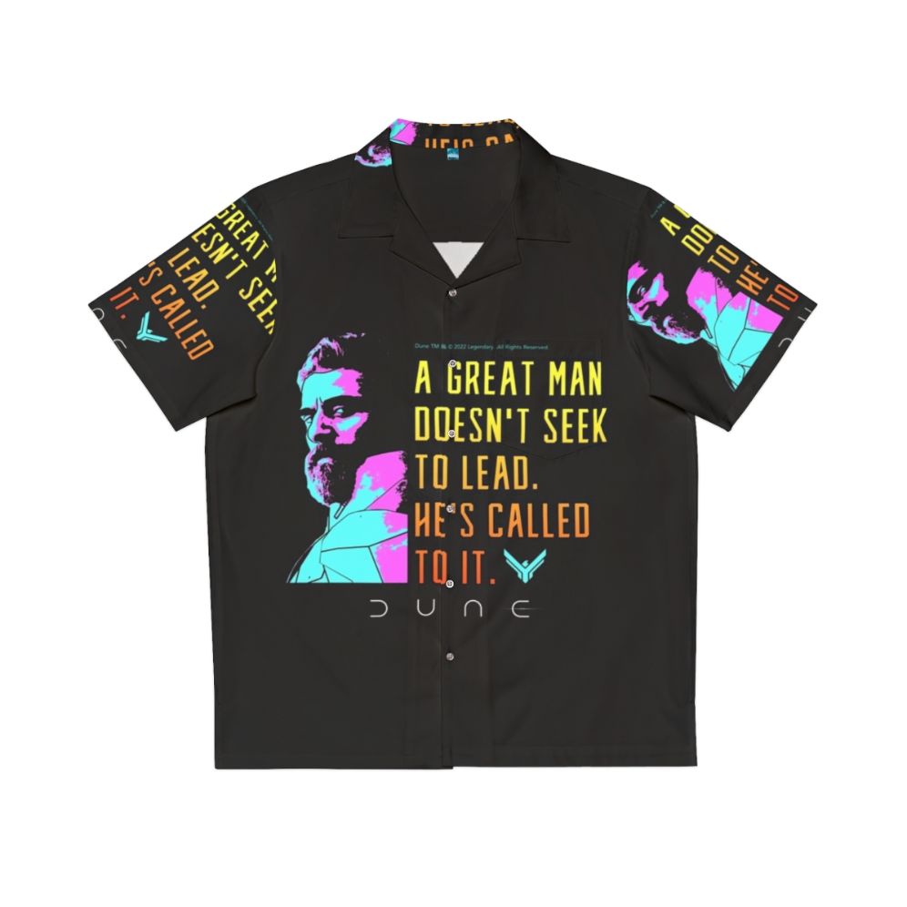 Leto Atreides Dune Movie Hawaiian Shirt with Leadership Quote