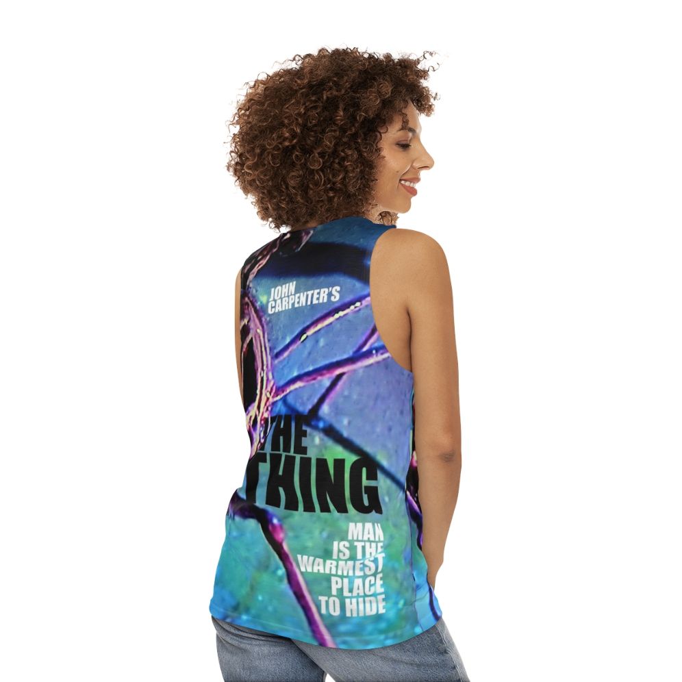 The Thing John Carpenter Sci-Fi Unisex Tank Top - women back