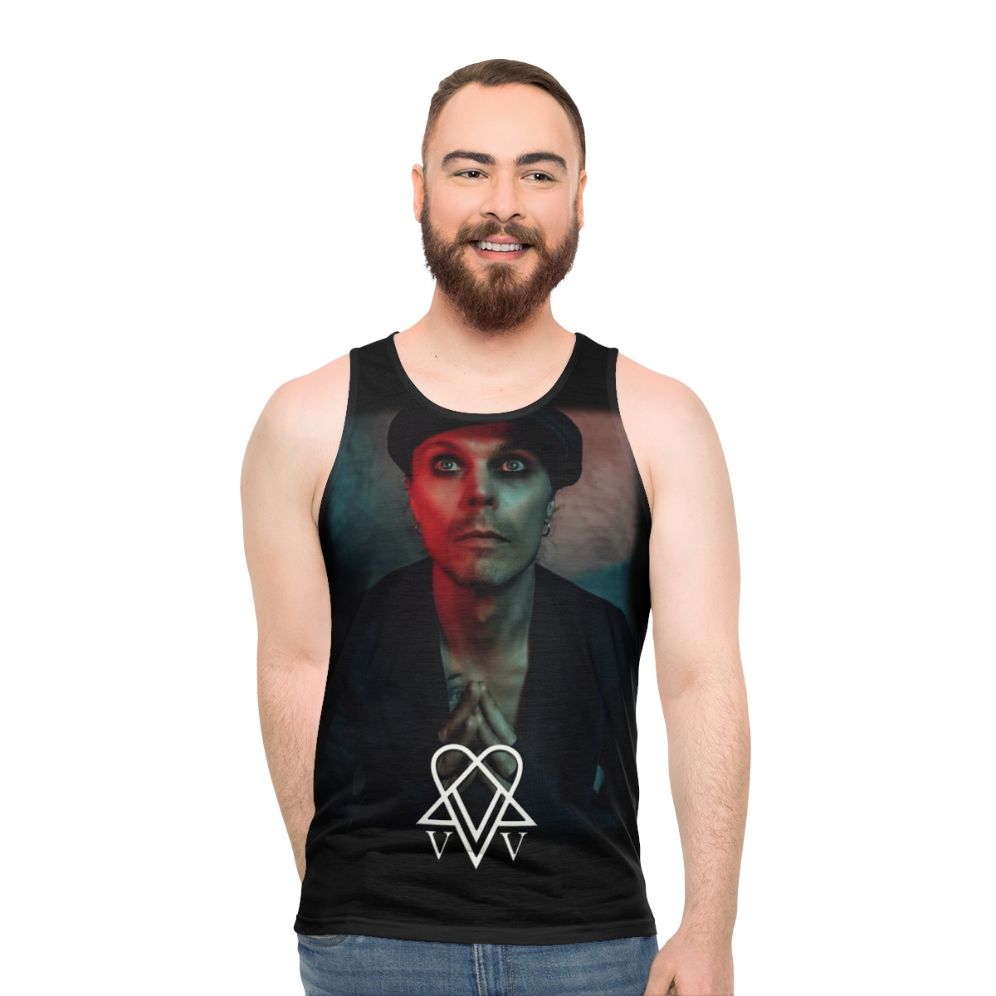 Ville Valo Neon Noir Unisex Tank Top - men