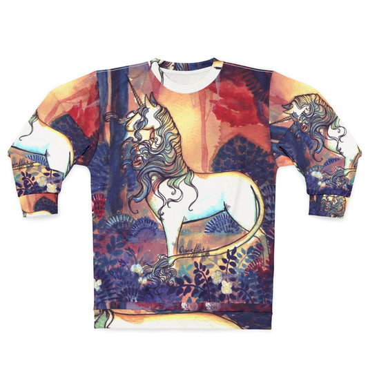 Watercolor The Last Unicorn Sweatshirt