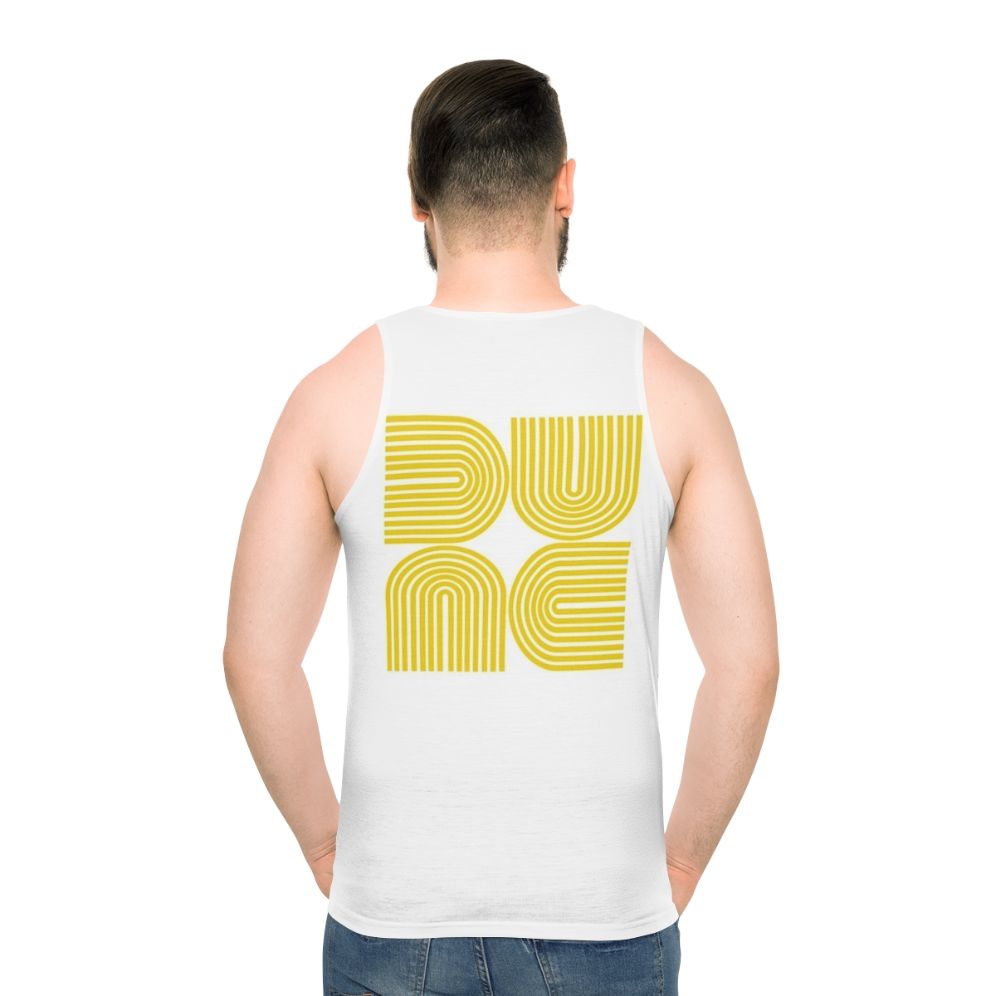 Dune Unisex Tank Top with Science Fiction Artwork - men back