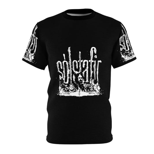 Solstafir-inspired metal band t-shirt with a vintage metalcore design