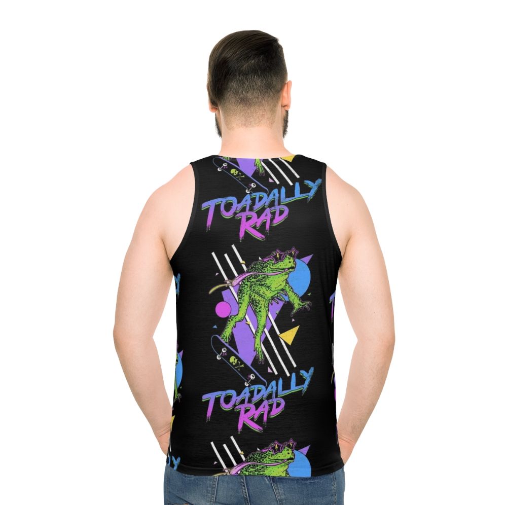 Toadally Rad Frog Unisex Tank Top - men back