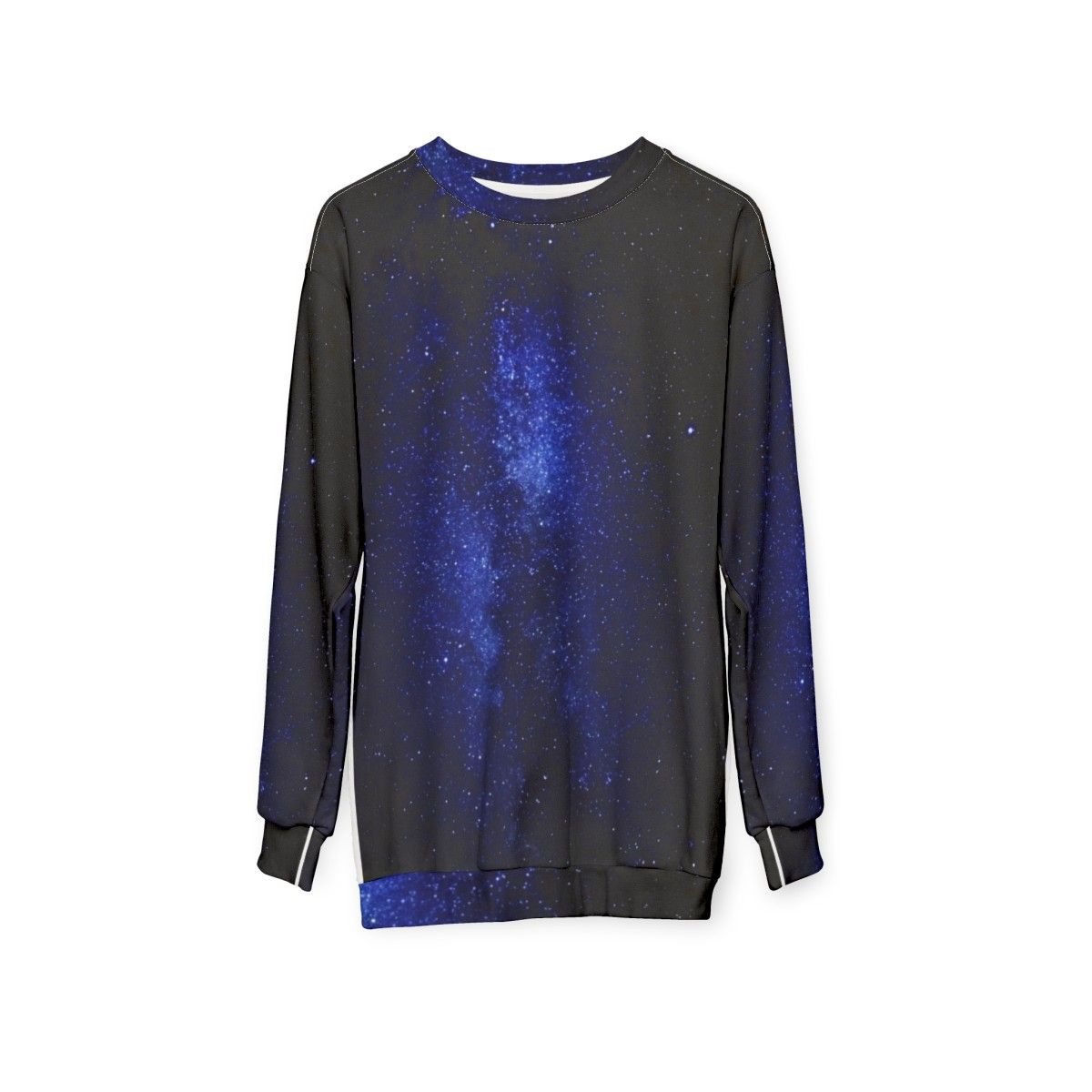 Milky Way galaxy sweatshirt - hanging