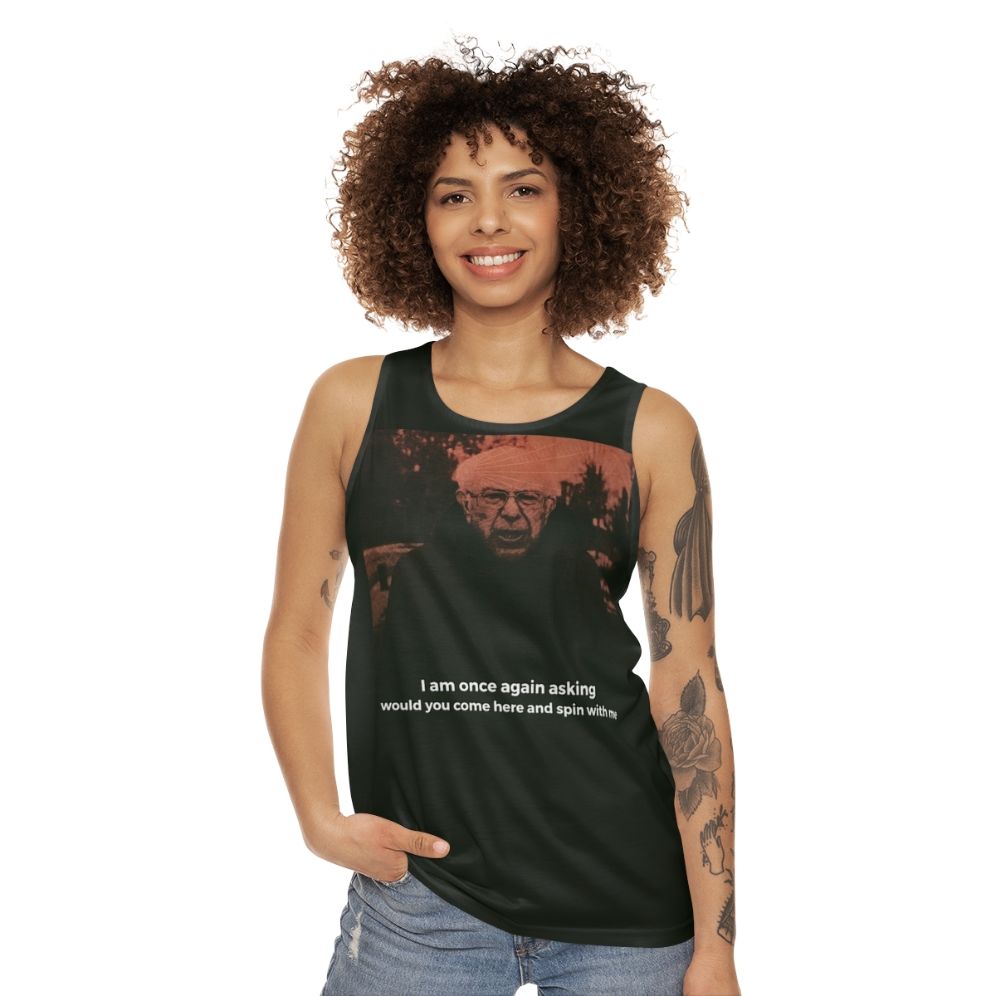 Unisex Bernie Sanders Turnover Tank Top - women