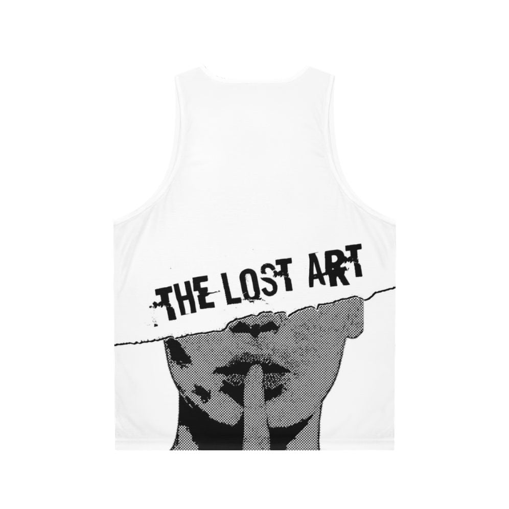 Unisex tank top featuring the 'The Lost Art Of Keeping A Secret' design from Queens of the Stone Age - Back