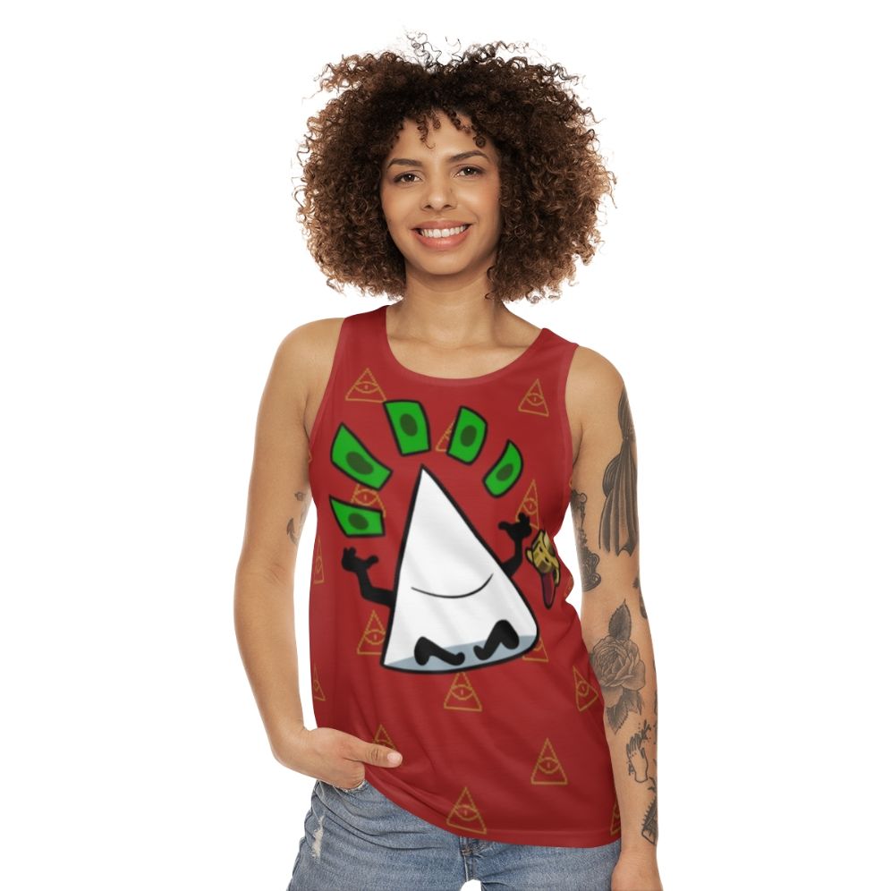 Unisex tank top with Nuclear Throne inspired Yung Venuz design - women