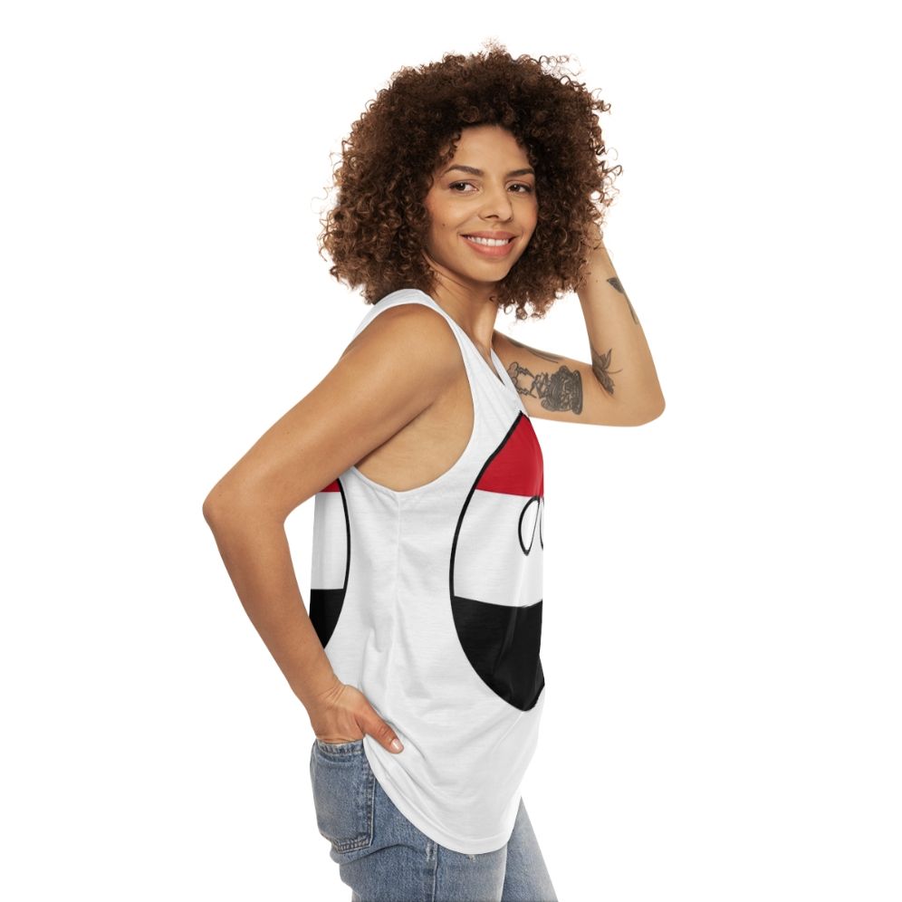 Yemen Countryball Unisex Tank Top - women side