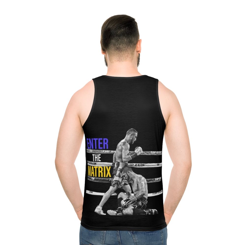 Vasyl Lomachenko boxing tank top - men back