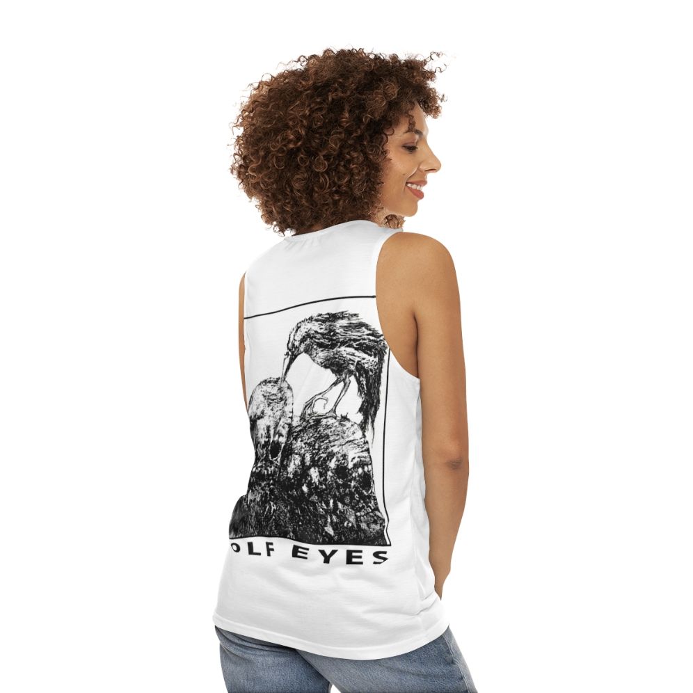 Wolf Eyes Burned Mind Unisex Tank Top - women back