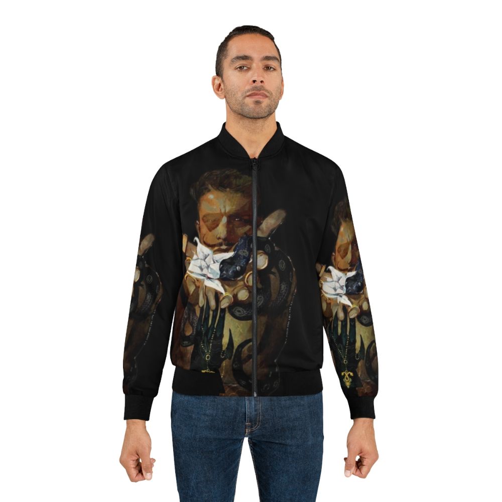 Dorian Pavus Dragon Age Bomber Jacket featuring the Tarot design - Lifestyle