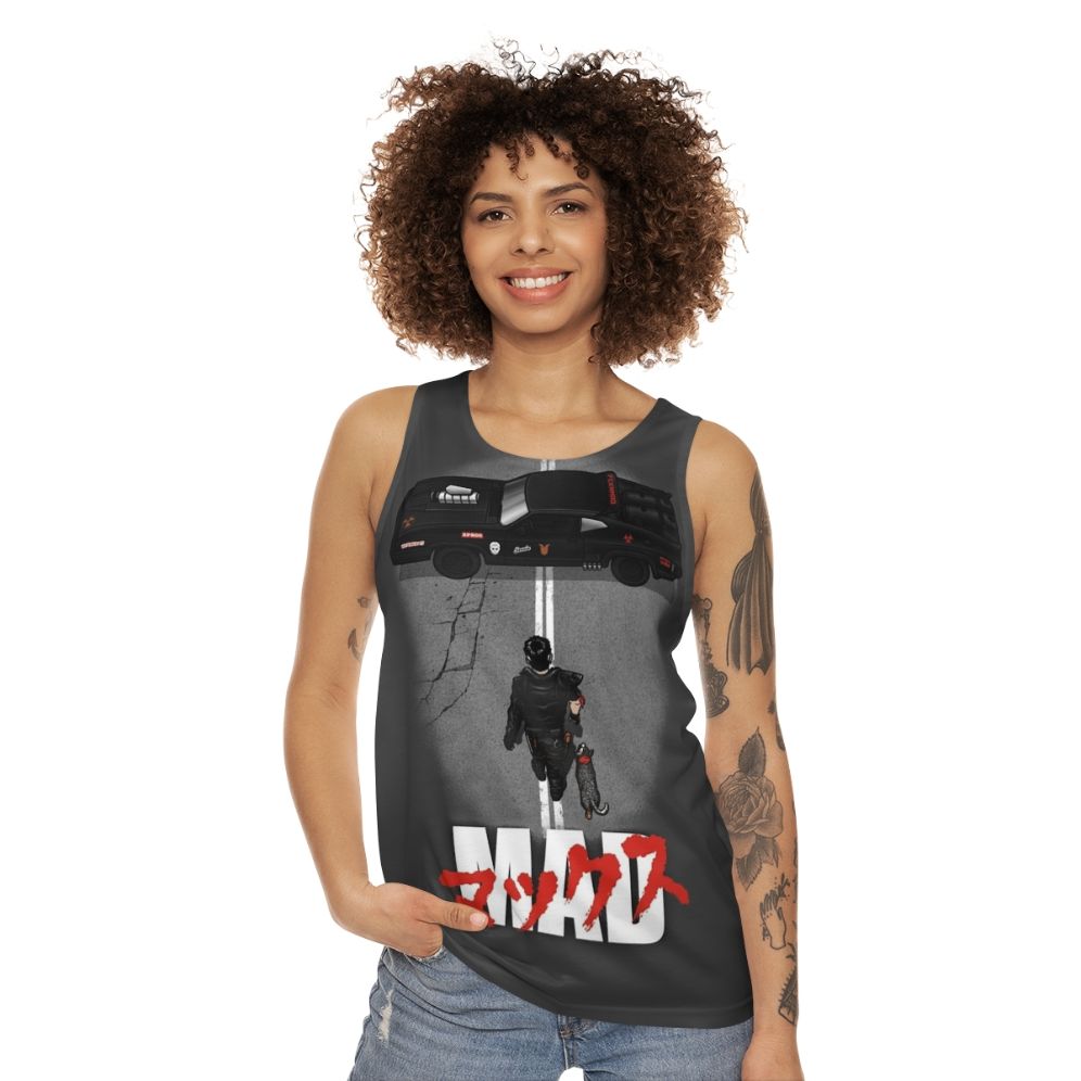 Mad Warrior Unisex Tank Top - Apocalyptic 80s Movie Clothing - women