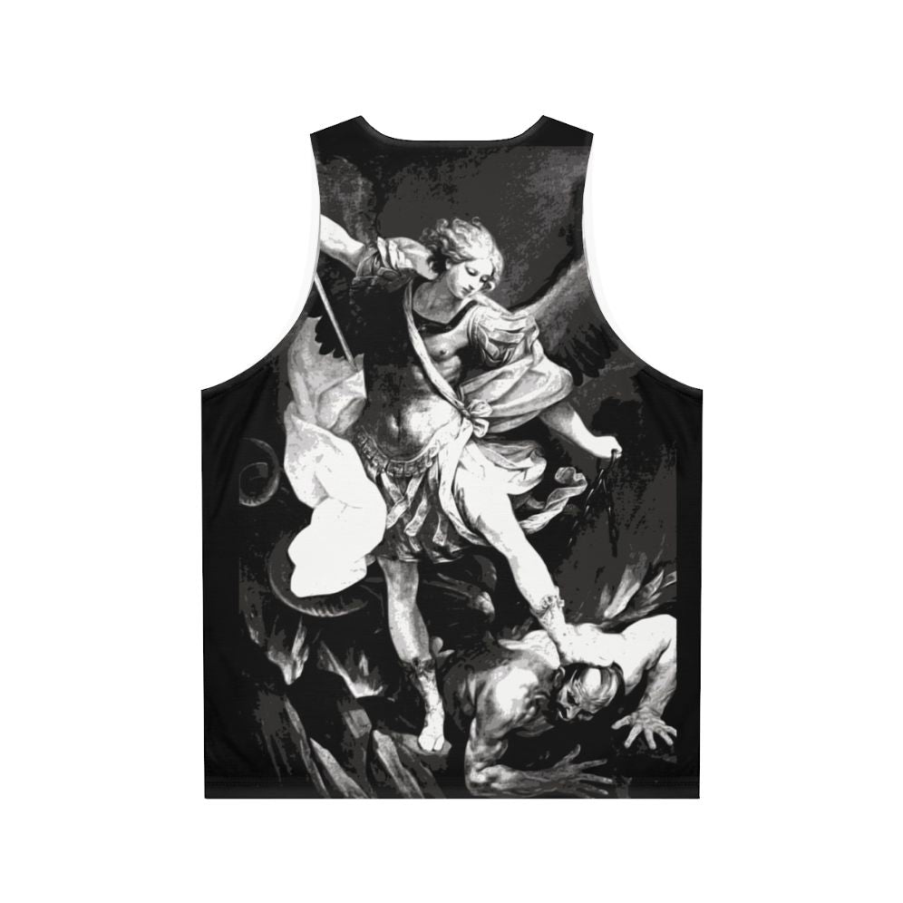 Saint Michael Archangel Unisex Tank Top - Back