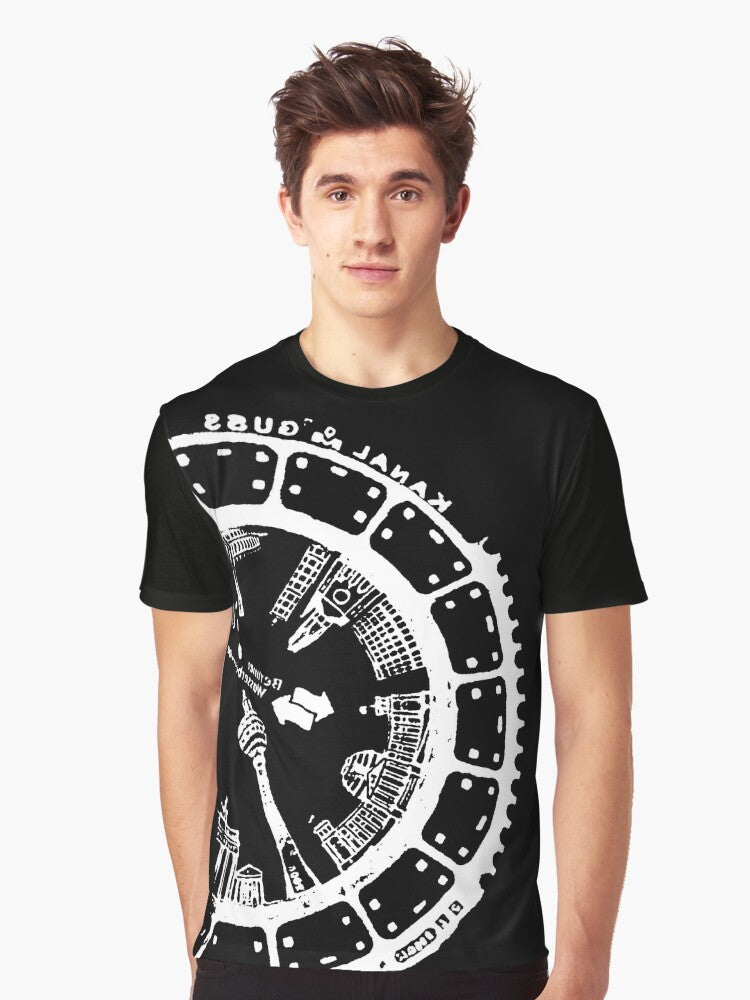 Berlin Landmarks Manhole Cover Graphic T-Shirt - Men