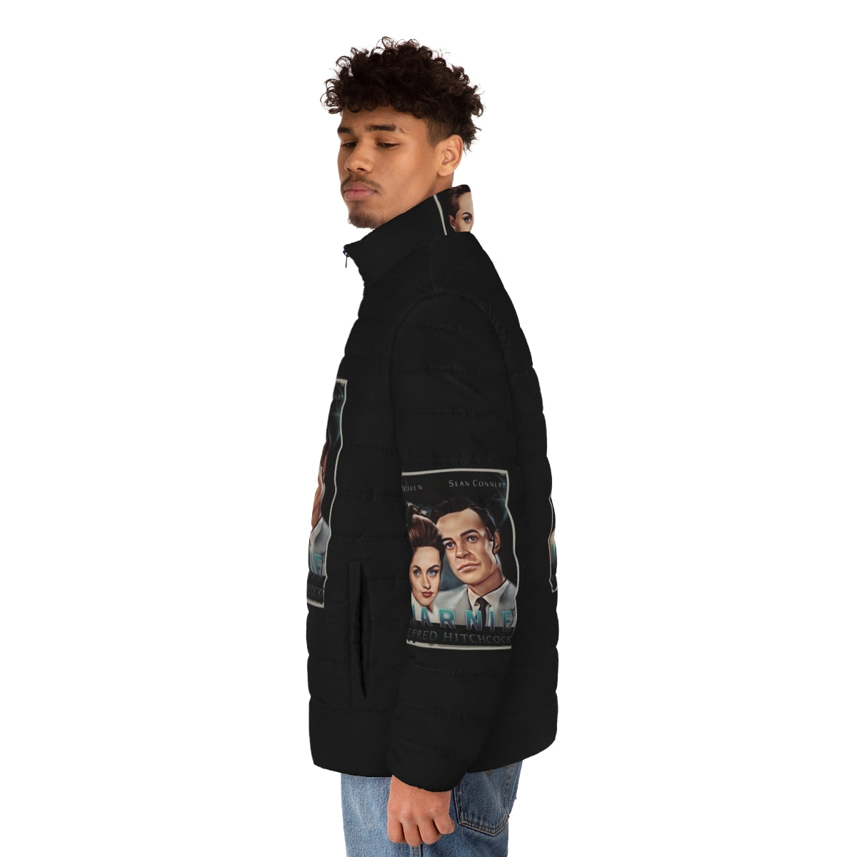 Alfred Hitchcock's Marnie inspired puffer jacket - men side left