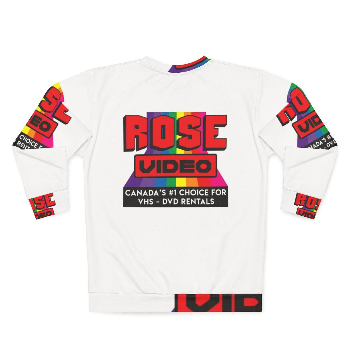 Rose Video Sweatshirt - Schitt's Creek Inspired Retro Clothing - Back