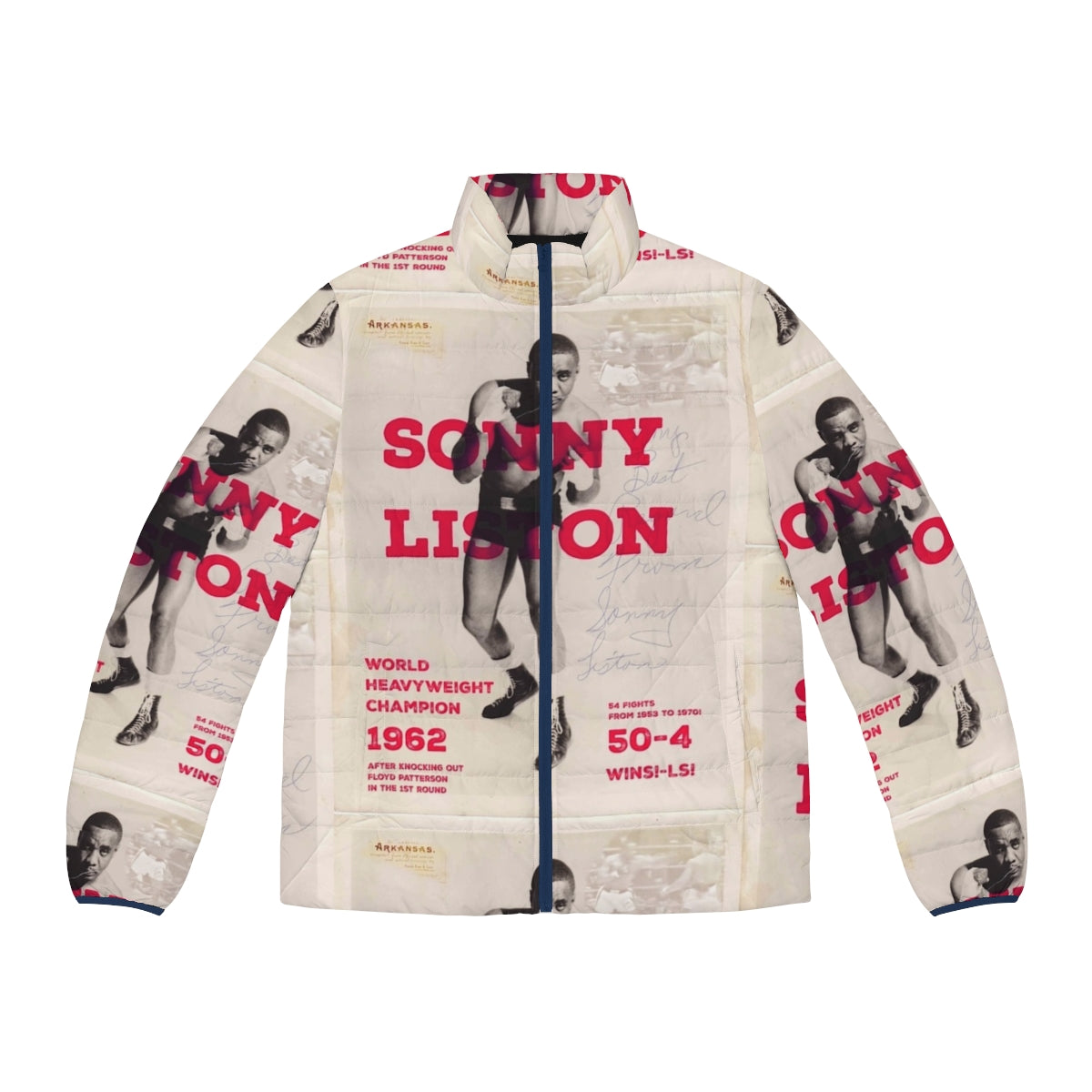 Sonny Liston Heavyweight Boxing Champion Puffer Jacket