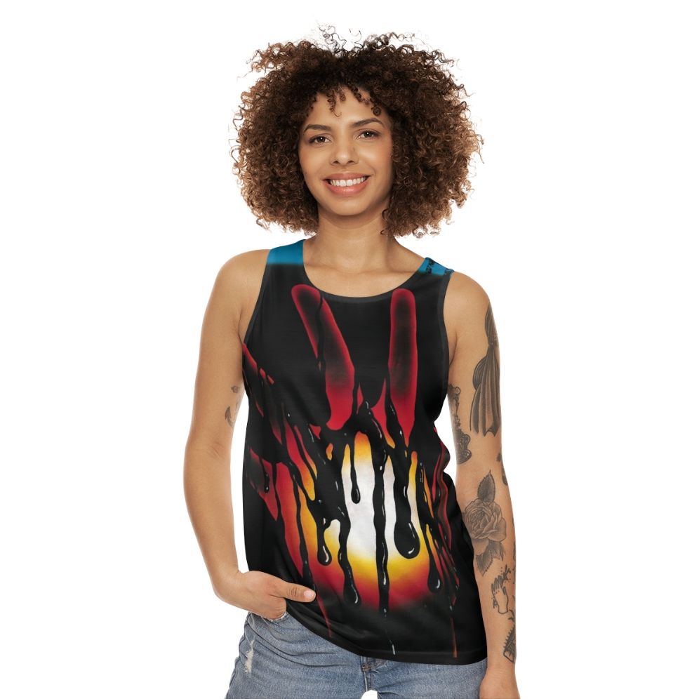 Vintage French Rock Band Trust Unisex Tank Top - women