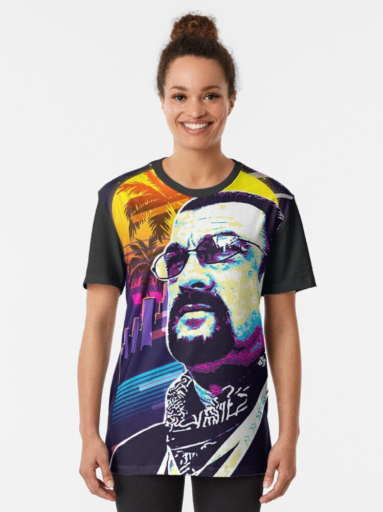 Steven Seagal graphic t-shirt with action movie design - Women