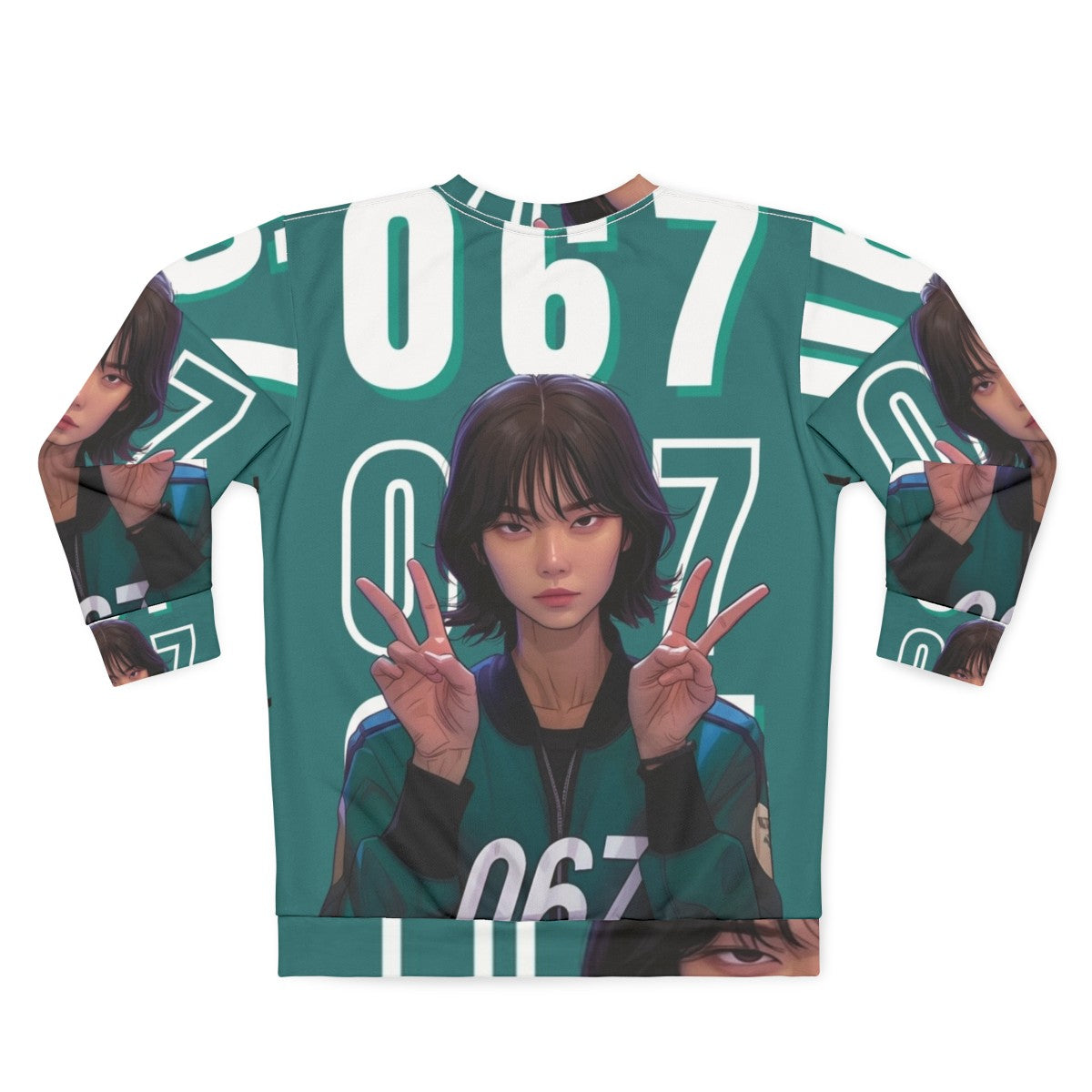 Squid Game Player 067 Kang Sae Byeok Sweatshirt - Back