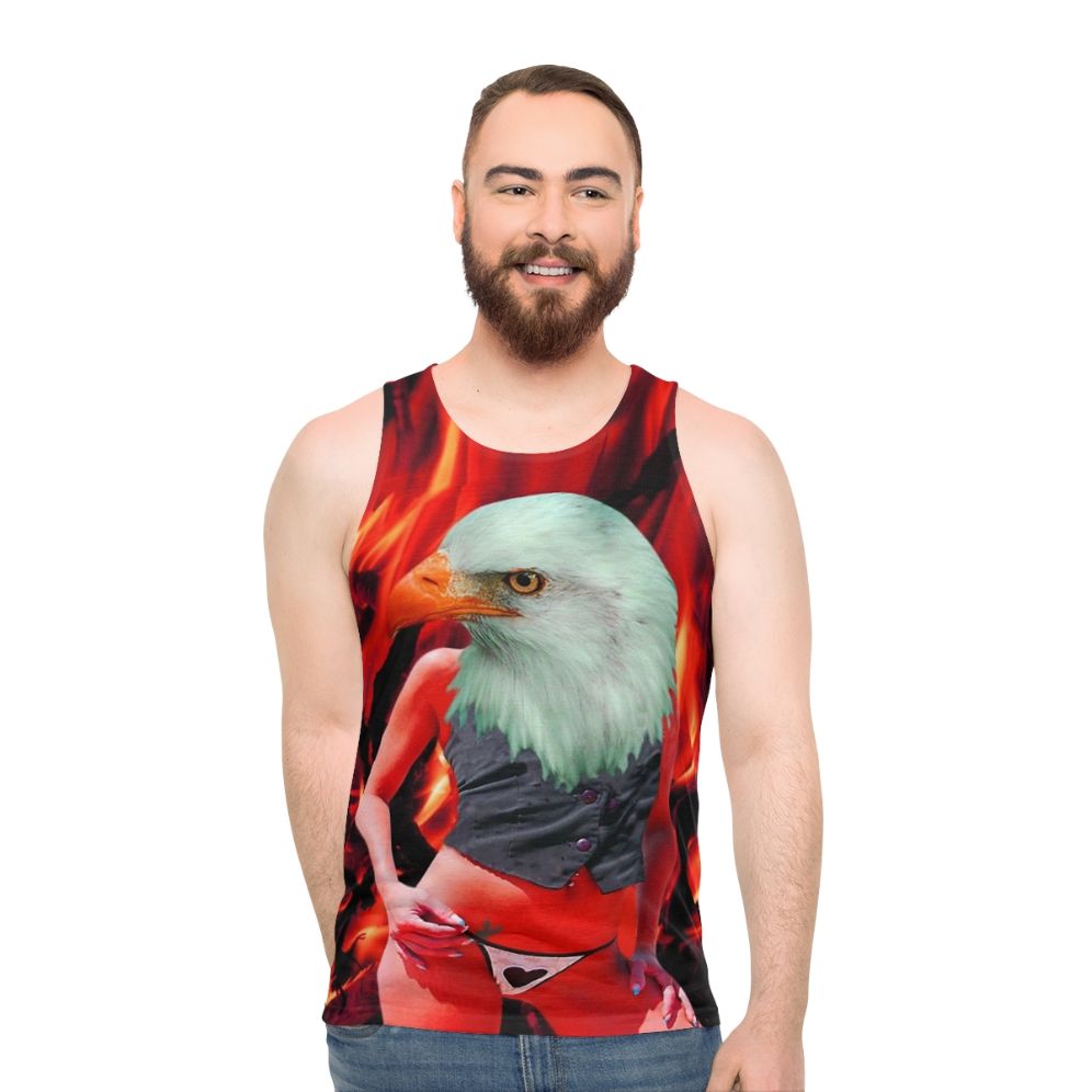 Vibrant phoenix unisex tank top - men