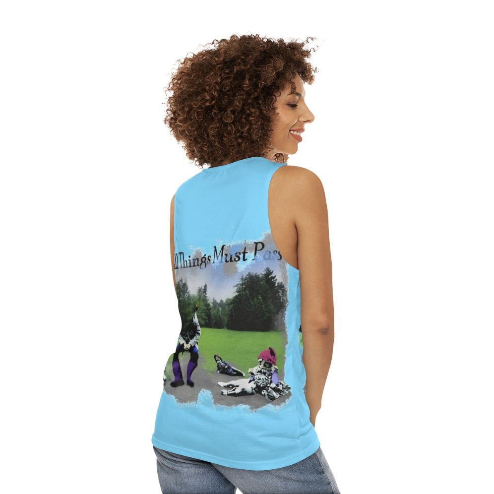 George Harrison "All Things Must Pass" Unisex Tank Top - women back