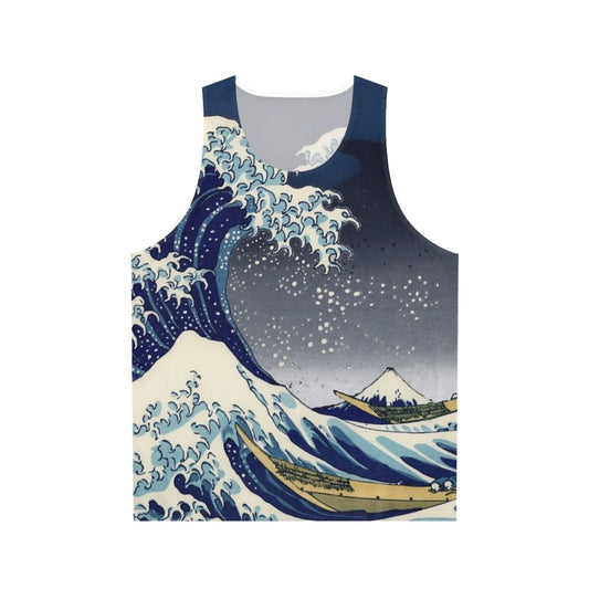 Great Wave Kanagawa Inspired Night Unisex Tank Top