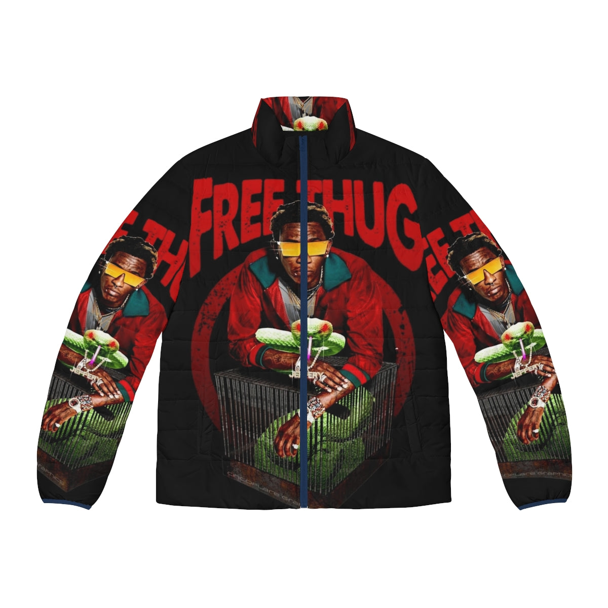 Young Thug Rap Tour Puffer Jacket - Hip Hop Streetwear